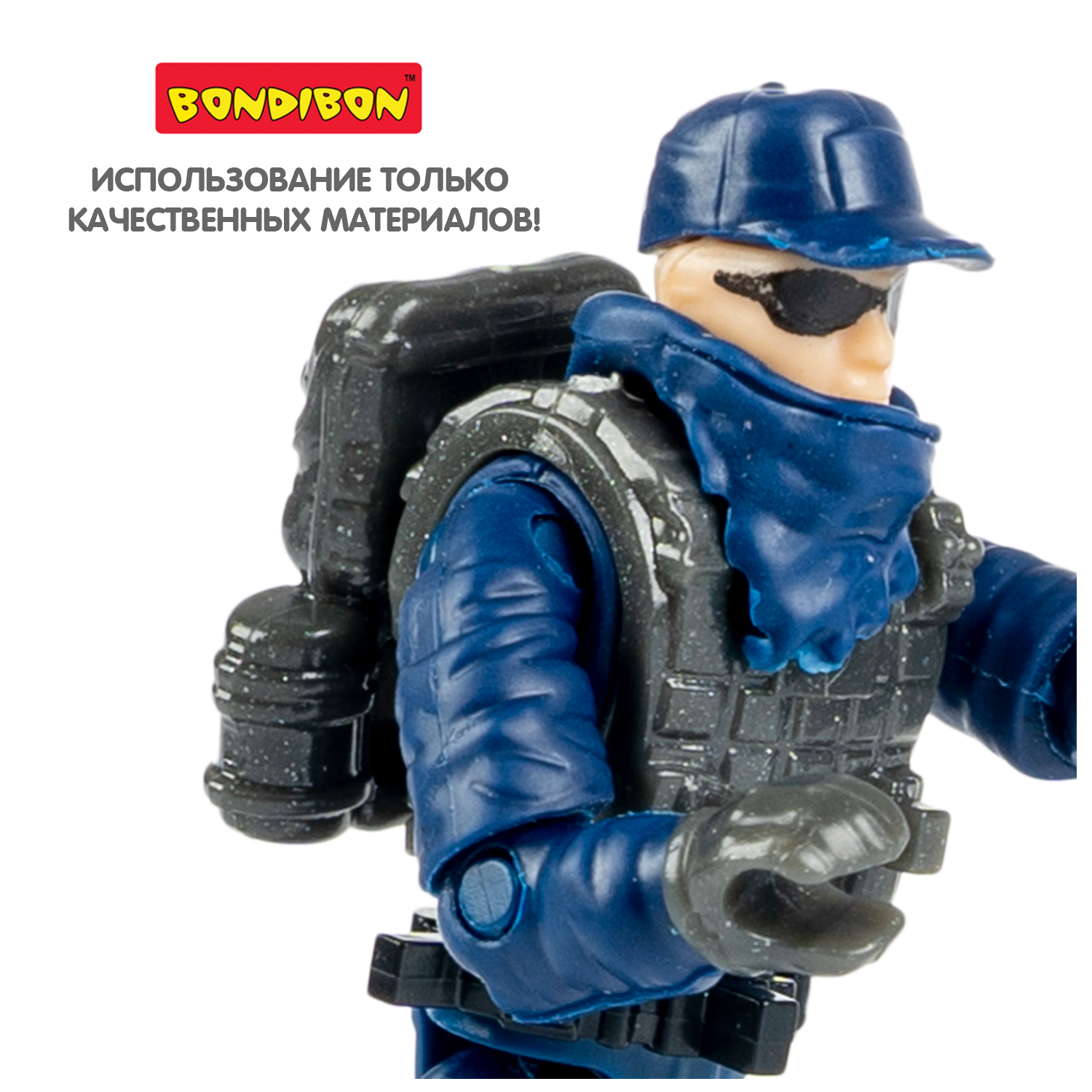 Фигурка Bondibon солдатик военный с оружием - фото 11