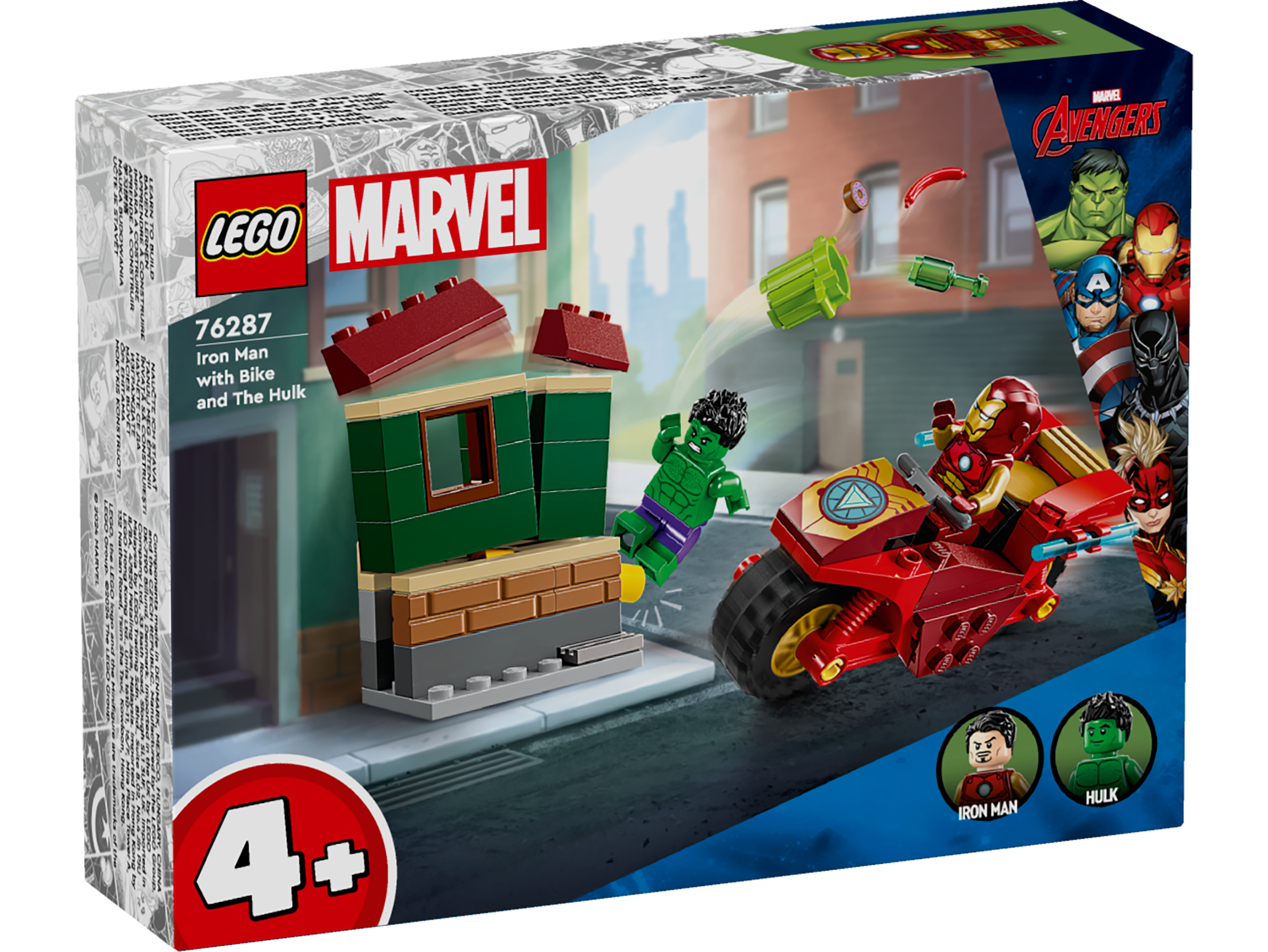 Конструктор LEGO Super heroes Железный человек на велосипеде и Халк 76287 - фото 2