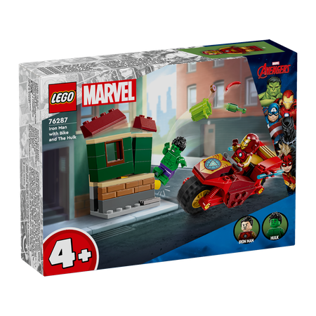 Конструктор LEGO Super heroes Железный человек на велосипеде и Халк 76287