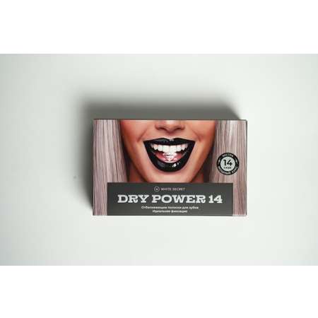 Полоски для отбеливания зубов White Secret Dry Power 14 мощный курс на 14 дней