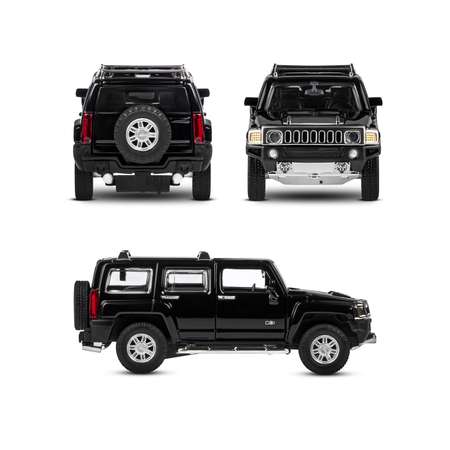 Машинка металлическая АВТОпанорама Hummer H3 1:32 черный