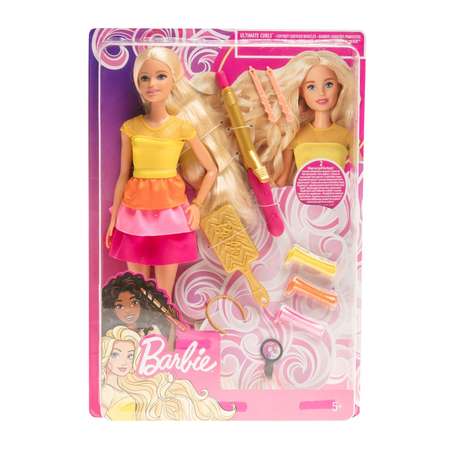 Кукла Barbie в модном наряде с аксессуарами для волос GBK24