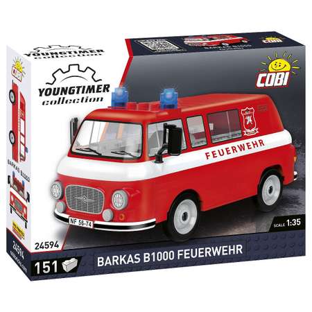 Конструктор COBI Микроавтобус Barkas B1000 Feuerwehr 151 деталей