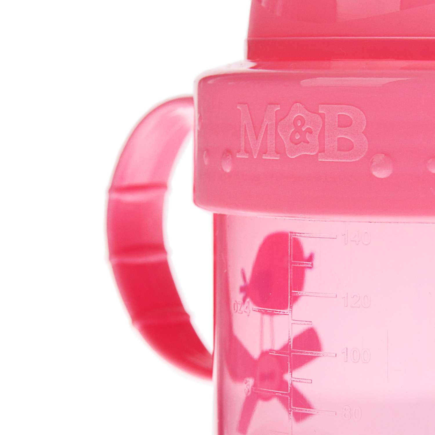 Поильник Mum and Baby детский с твёрдым носиком «Доченька» с ручками 150 мл розовый - фото 5