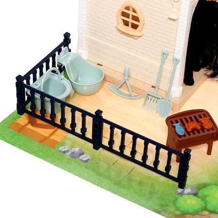 Дома для кукол Sima-Land «Загородный Домик» с мебелью фигурками и аксессуарами