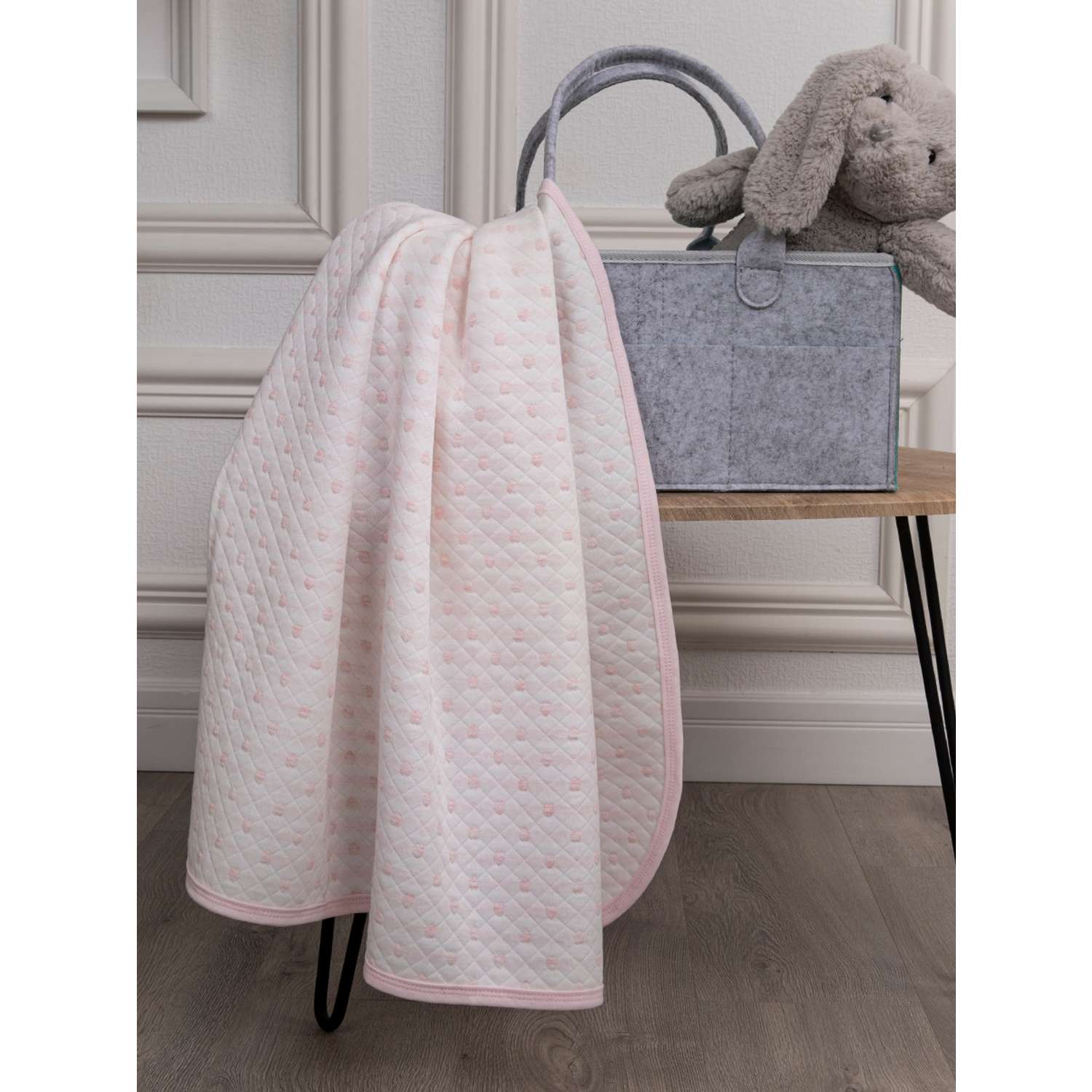 Плед-одеяло Baby Nice 100х118 розовый - фото 1