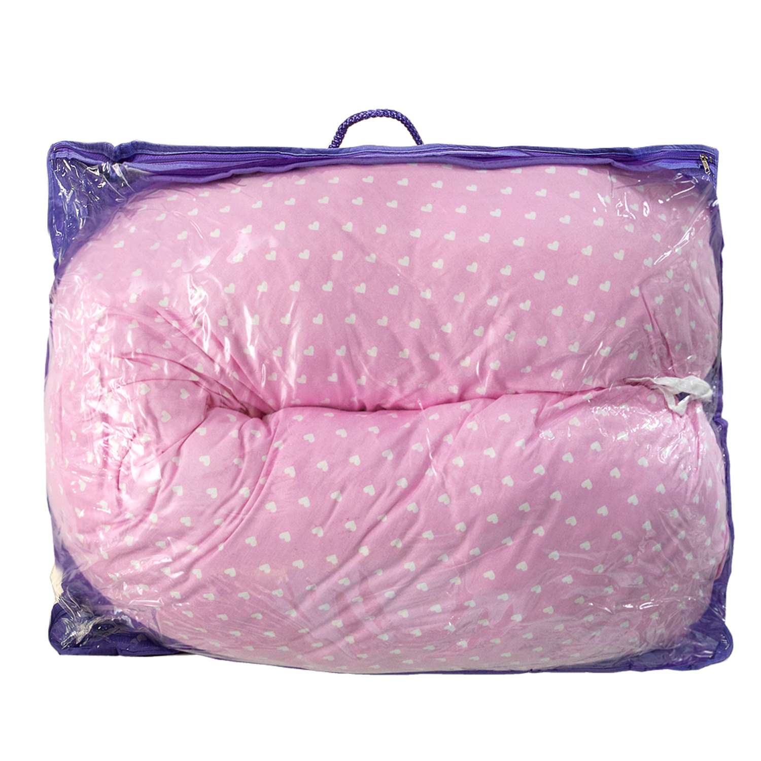 Подушка для беременных Amarobaby Бумеранг Любовь Розовый - фото 2