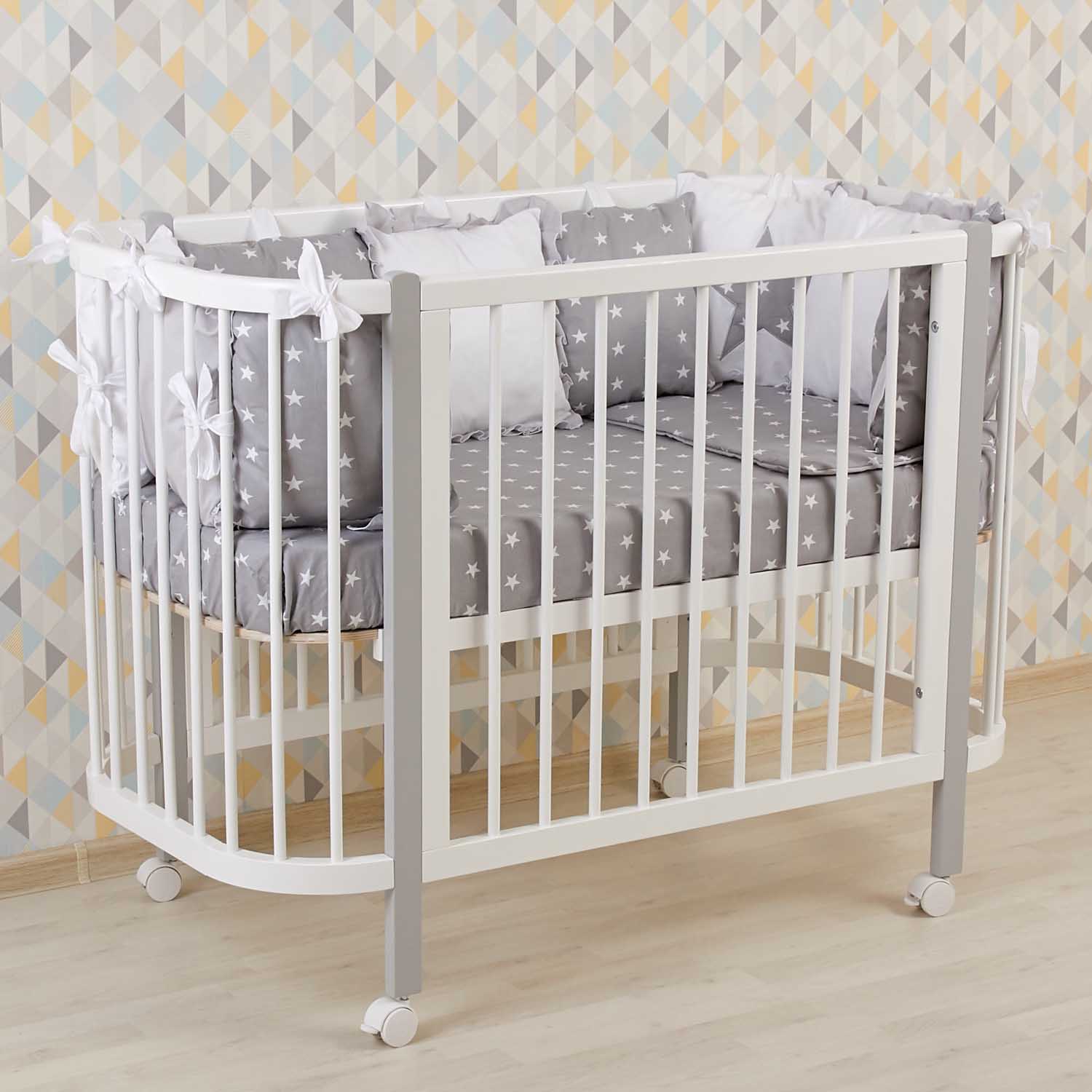 Кровать детская Polini kids Simple 350 Белый-Серый - фото 30