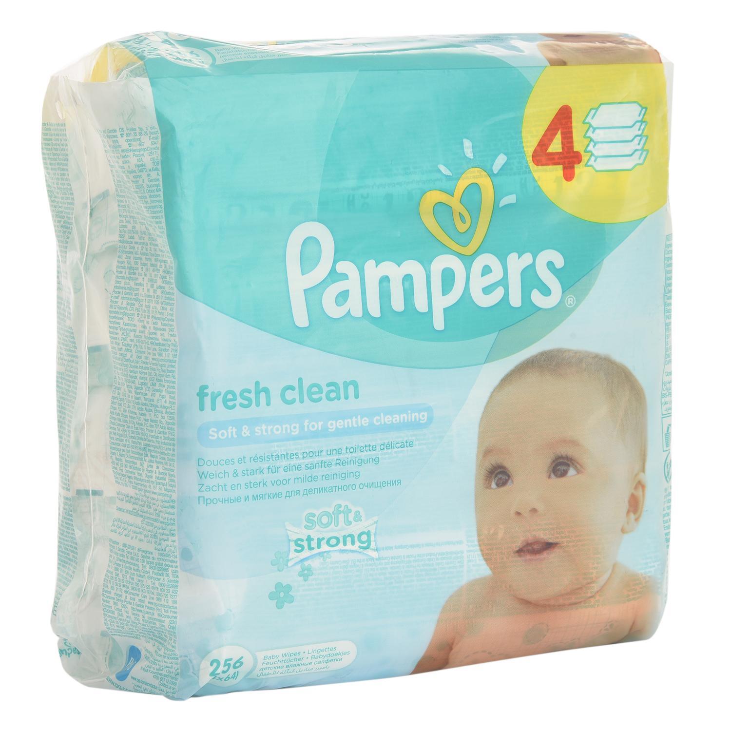 Салфетки Pampers Fresh Clean влажные сменный блок 256 штук - фото 9