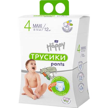 Трусики Bella baby Happy Maxi по 12шт. в картонной коробке