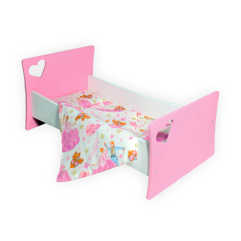 Мебель для кукол ViromToys Кроватка розовая Кд0011 - фото 4