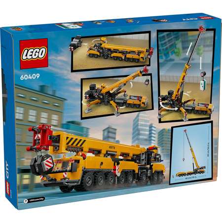 Конструктор LEGO Желтый мобильный строительный кран 60409