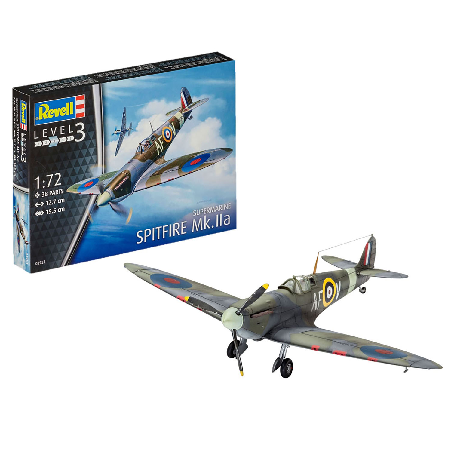 Модель для склейки Revell Истребитель Spitfire MkIIa 03953 - фото 3