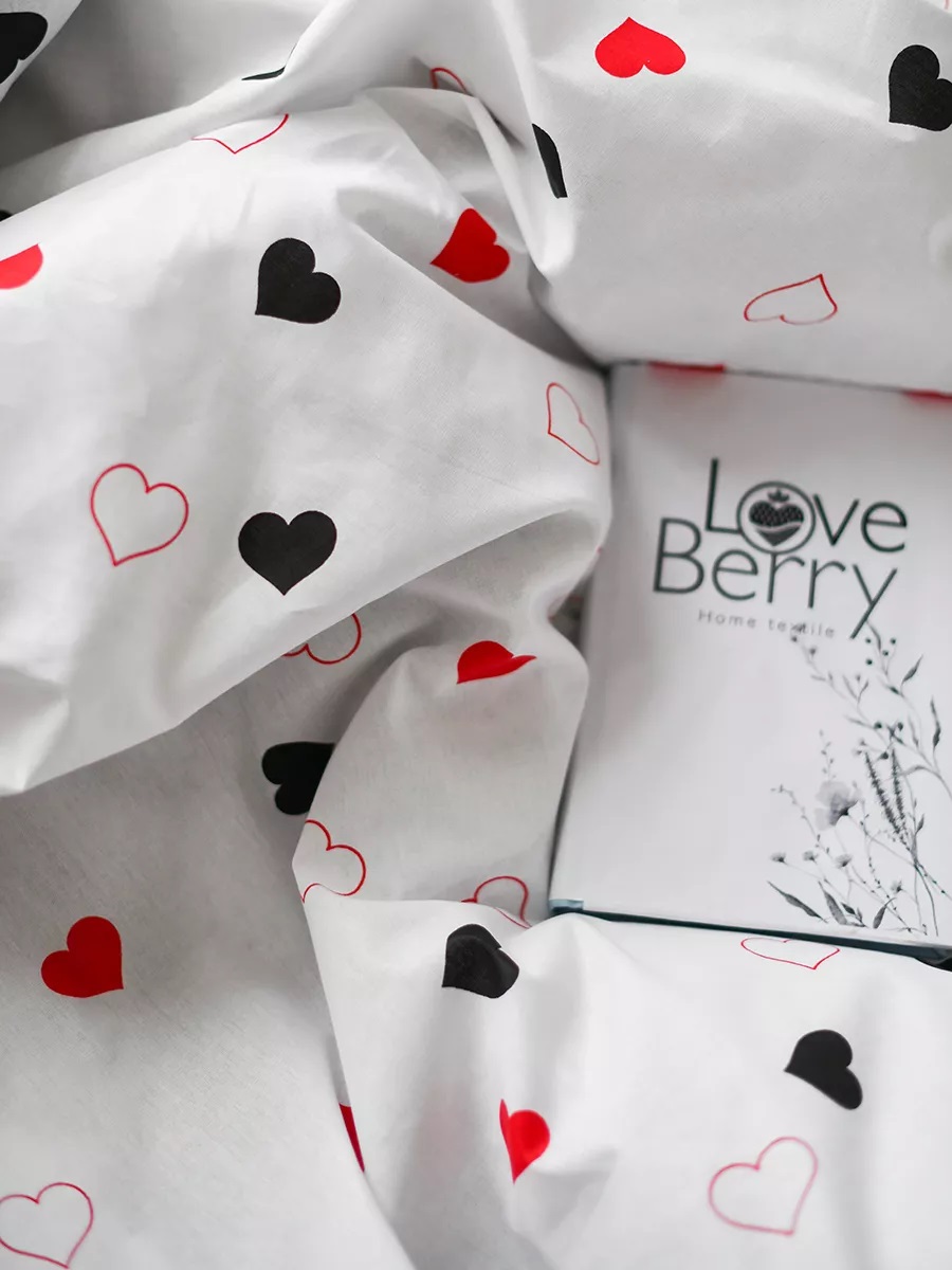 Постельное белье LOVEBERRY Евро Love is - фото 7