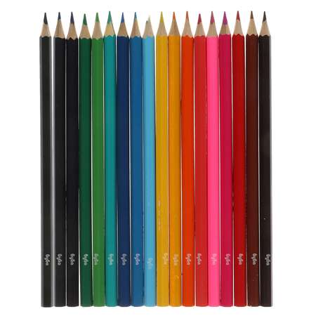 Цветные карандаши Умка Буба 18 цветов шестигранные 321055