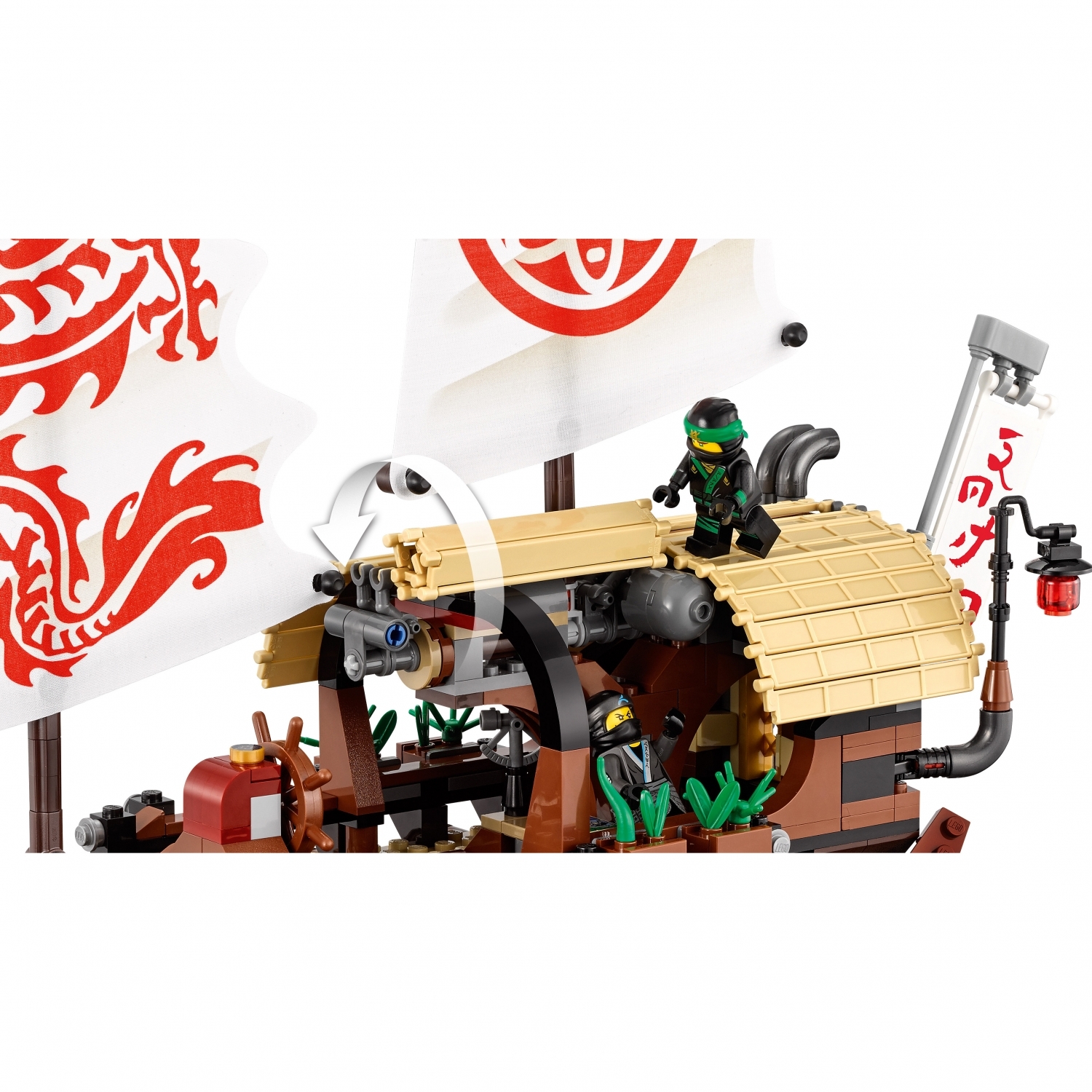 Конструктор LEGO Ninjago Летающий корабль Мастера Ву (70618) - фото 6