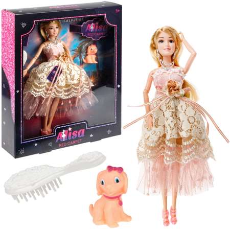 Кукла для девочки 1TOY Alisa с питомцем аксессуарами