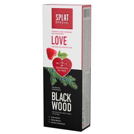 Набор зубных паст Splat Special Love Blackwood 75мл*2