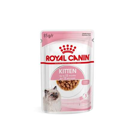 Корм влажный для котят ROYAL CANIN Kitten 85г кусочки в соусе 77851