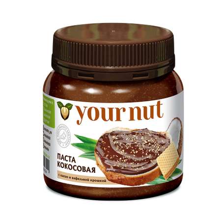 Паста кокосовая your nut с какао и вафельной крошкой 250 г