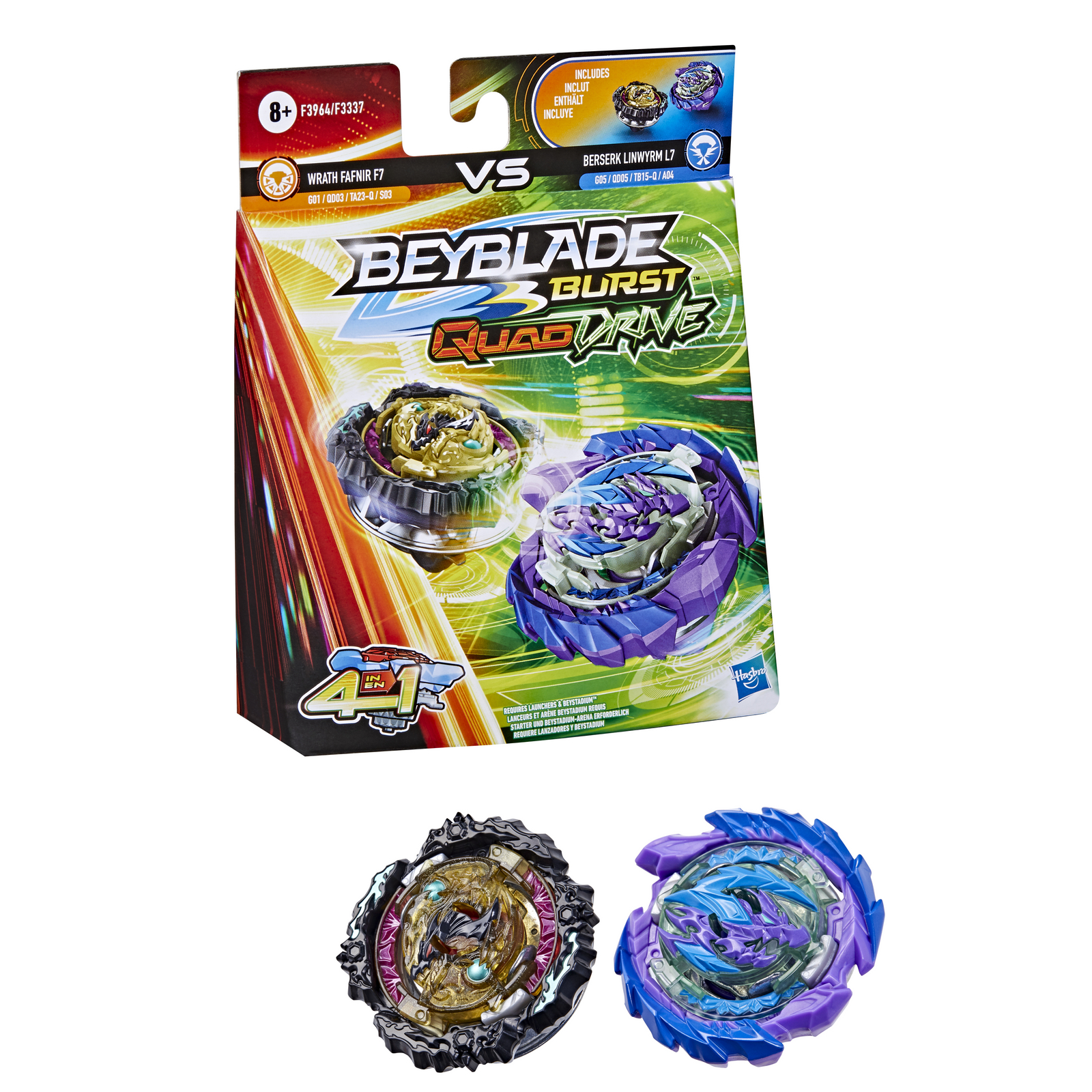 Набор игровой BeyBlade Берсерк Линвирм L7 Врас Фанфир F7 F3964EU4 - фото 5