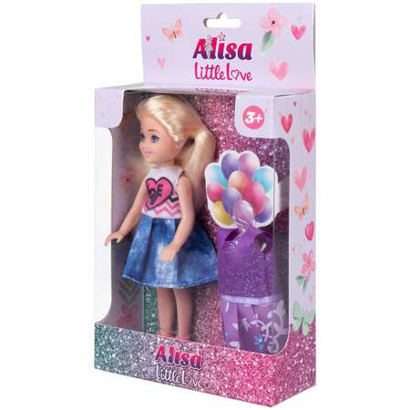 Кукла детская 1TOY Alisa Little Love блондинка с длинными волосами с одеждой маленькая мини