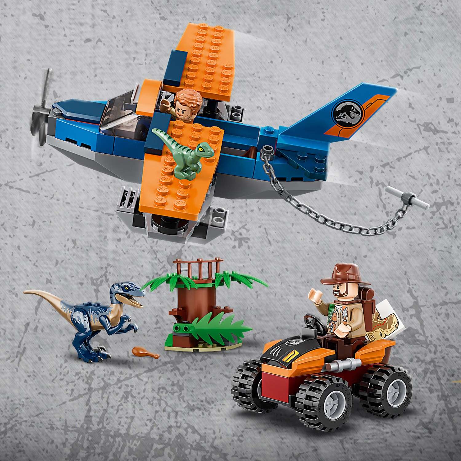 Конструктор LEGO Jurassic World Велоцираптор: спасение на биплане 75942 - фото 10