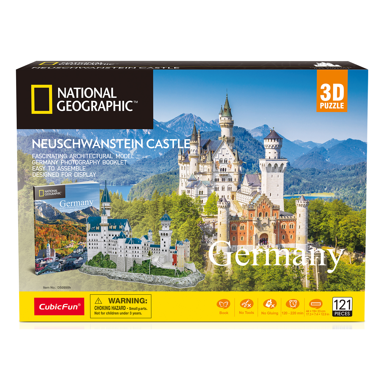 Пазл CubicFun National Geographic Нойшванштайн 3D 121деталь DS0990h - фото 9