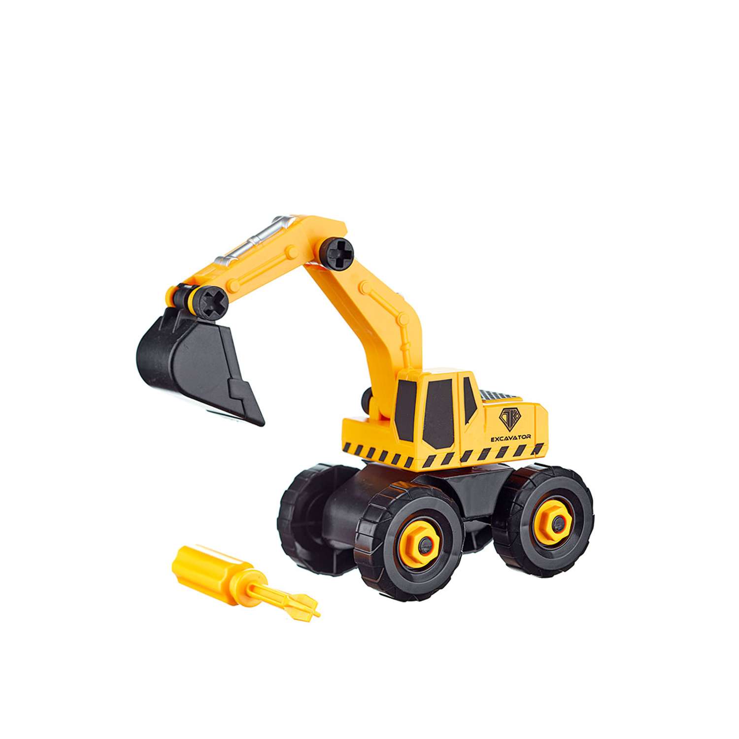 Машина игрушечная Donty-Tonty Строительная грузовик HCM20/желтый - фото 1