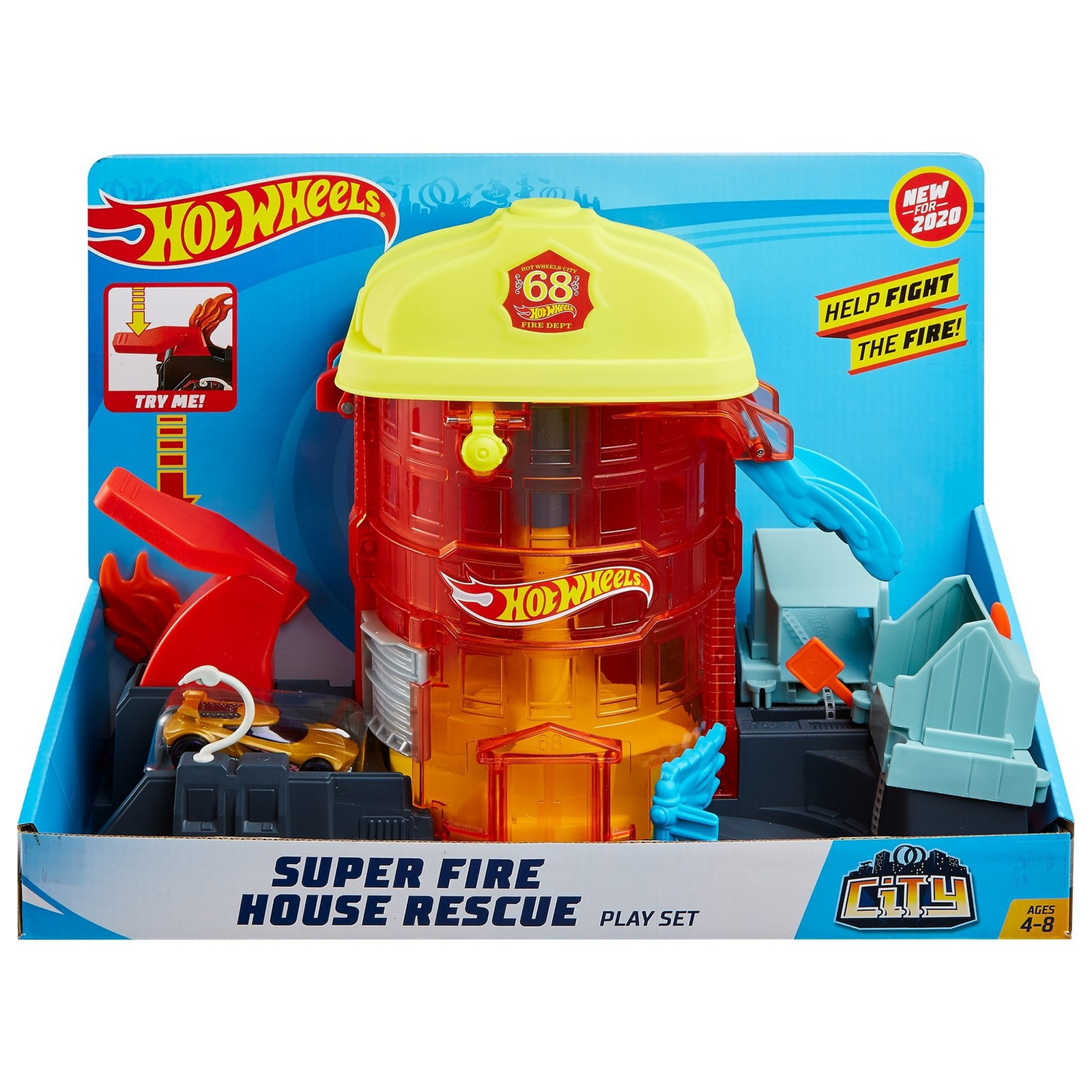 Трек Hot Wheels Пожарная суперстанция с лифтом FNB15 - фото 2
