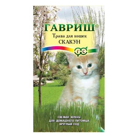 Семена ГАВРИШ трава для кошек Скакун 10 г
