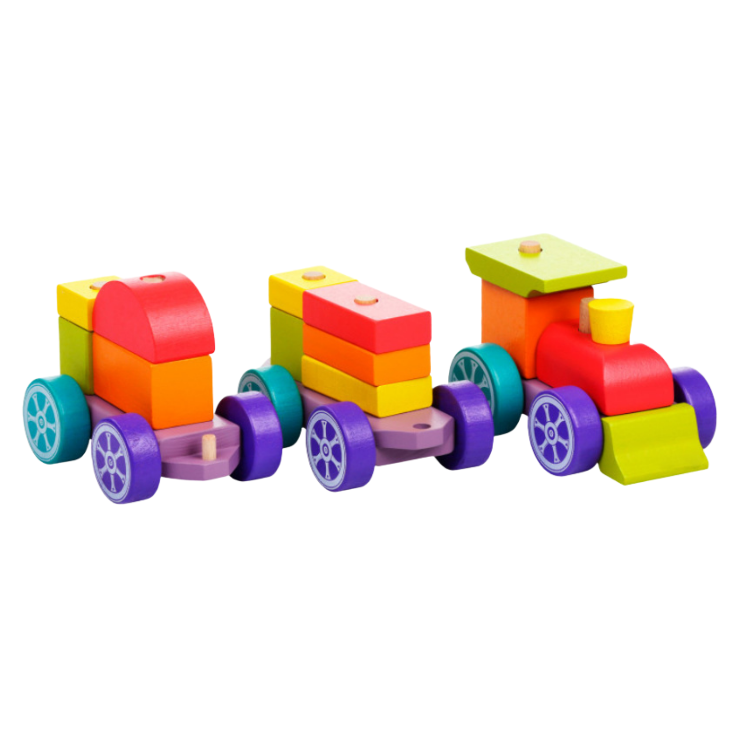 Развивающая игрушка CUBIKA Поезд Радужный экспресс - фото 2