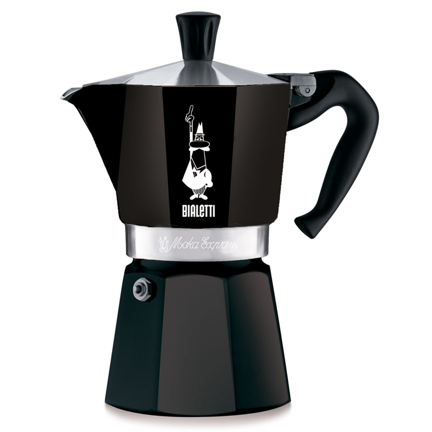 Гейзерная кофеварка BIALETTI Moka Express Черная 6 порций - фото 1