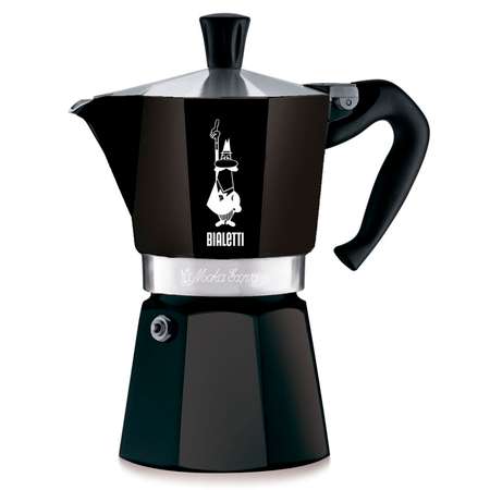 Гейзерная кофеварка BIALETTI Moka Express Черная 6 порций