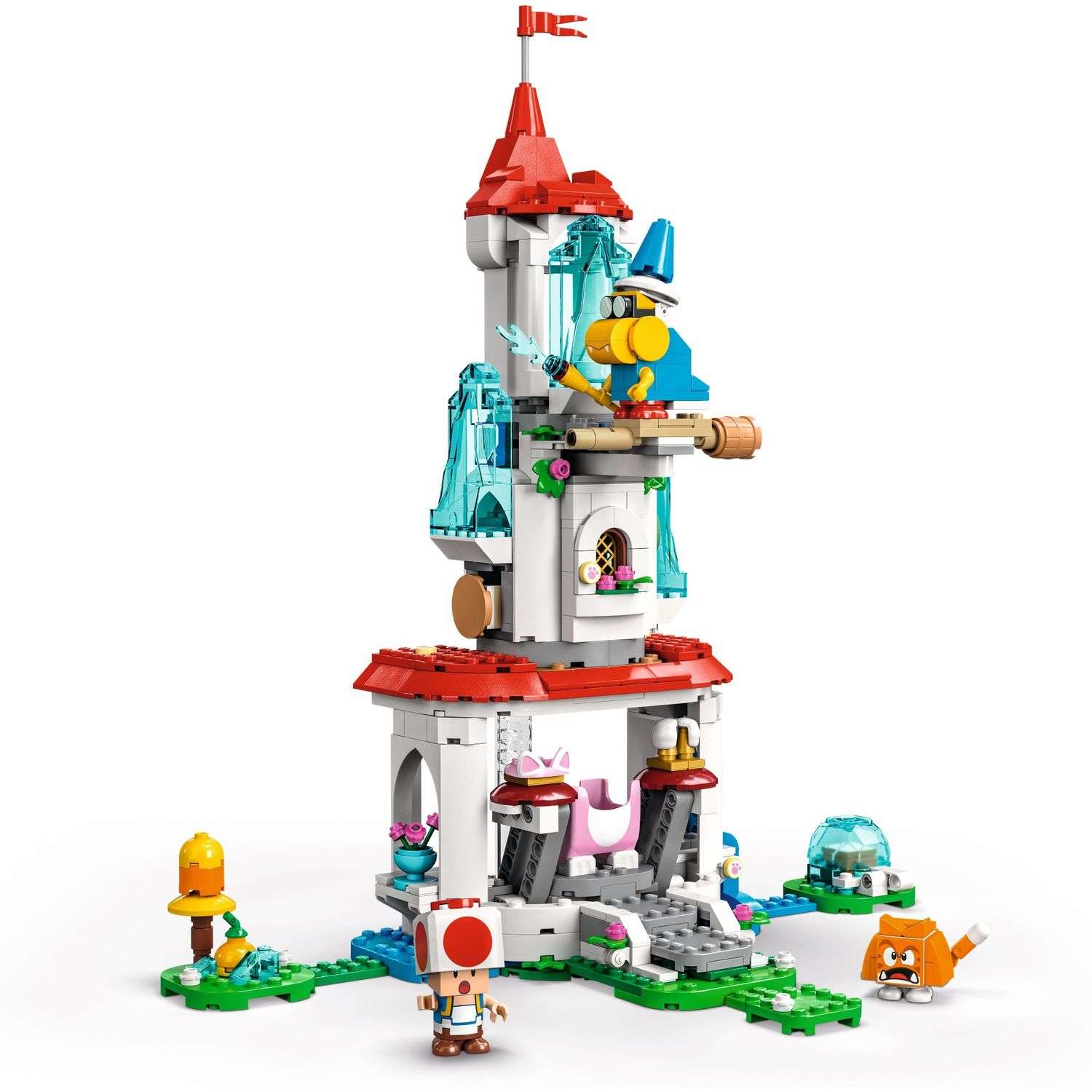 Конструктор LEGO Super Mario Cat Peach Suit and Frozen Tower Expansion Set 71407 - фото 1