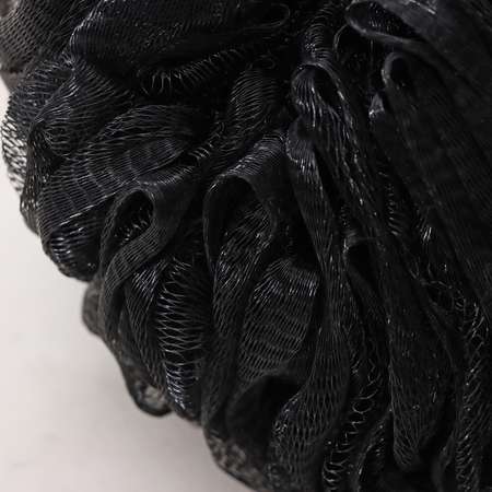 Мочалка SAVANNA для тела SAVANNA «Нежность» 90 гр тубус в подарок цвет чёрный
