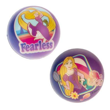 Мяч детский 1TOY Disney принцессы маленький мягкий Рапунцель Русалочка и Бэль 3 шт