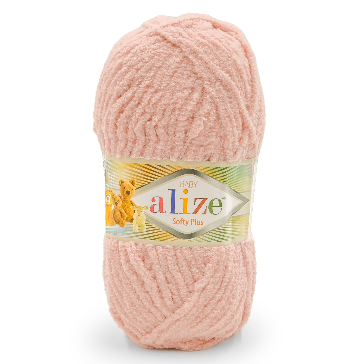 Пряжа для вязания Alize softy plus 100 г 120 м микрополиэстер мягкая плюшевая 161 пудра 5 мотков - фото 5