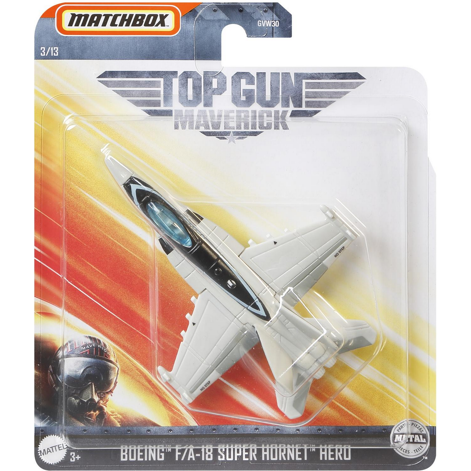 Игрушка Matchbox Top Gun Транспорт воздушный Боинг Супер Хорнет GVW33 GVW30 - фото 2