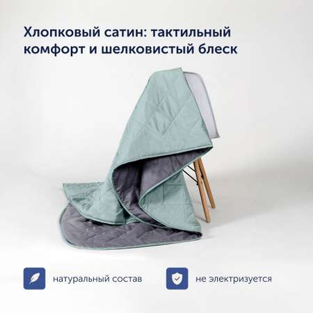 Комплект покрывало+2 наволочки buyson BuyColor Лаванда/Мята 240x260/45x45см