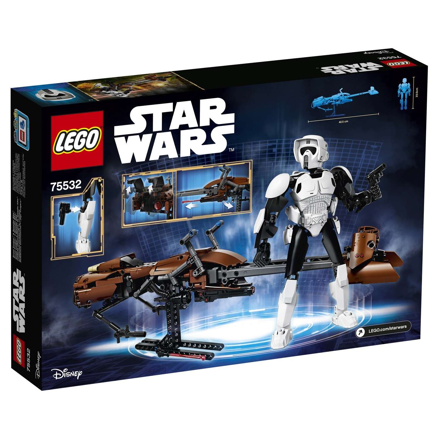 Конструктор LEGO Constraction Star Wars Штурмовик-разведчик на спидере (75532) - фото 3