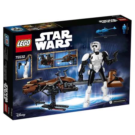 Конструктор LEGO Star Wars Штурмовик-разведчик на спидере блочный