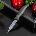 Нож Доляна с антиналипающим покрытием Гранит овощной лезвие 8 см