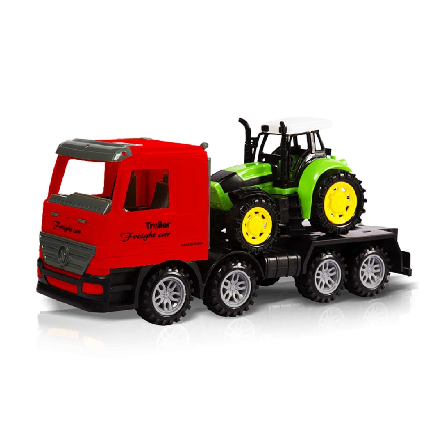 Спецтехника игрушечная Handers Грузовик: Перевозка трактора HAC1608-122 - фото 1