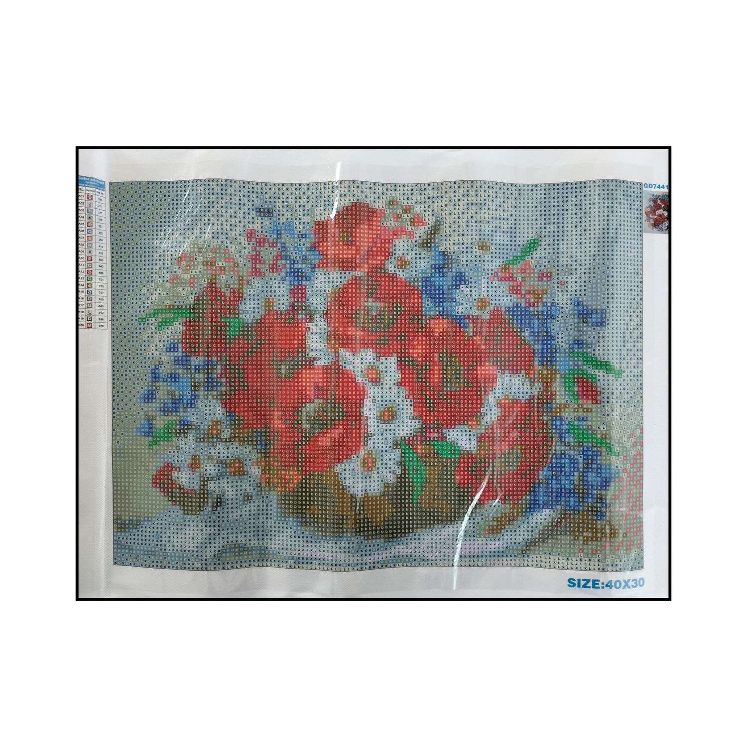 Алмазная мозаика Seichi Букет полевых цветов 30х40 см - фото 3