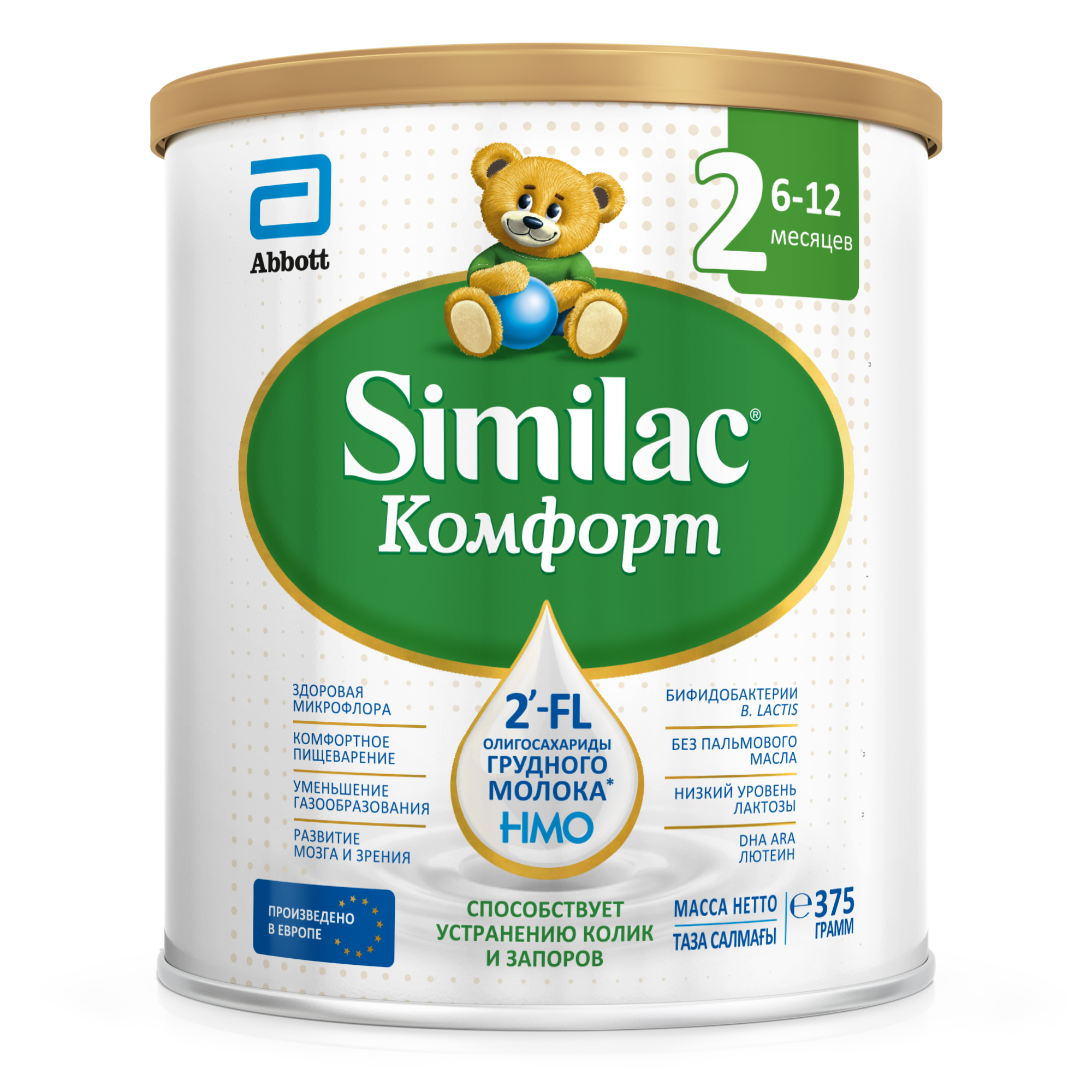 Смесь Similac Комфорт 2 375г с 6месяцев купить по цене 1124 ₽ в  интернет-магазине Детский мир