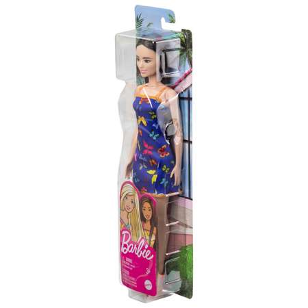 Кукла Barbie Игра с модой в синем платье HBV06