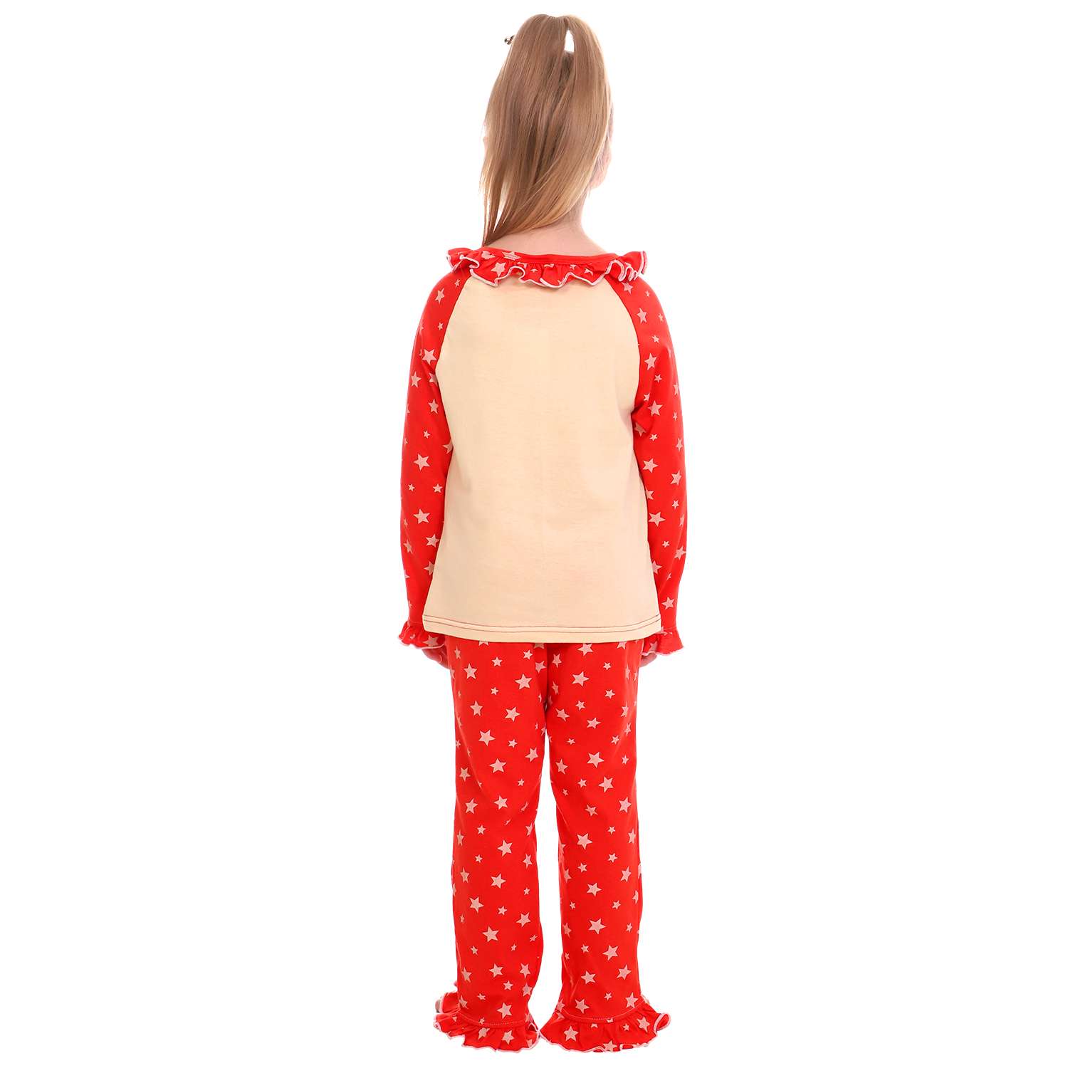 Пижама Детская Одежда S0415К/молочный_красный - фото 5