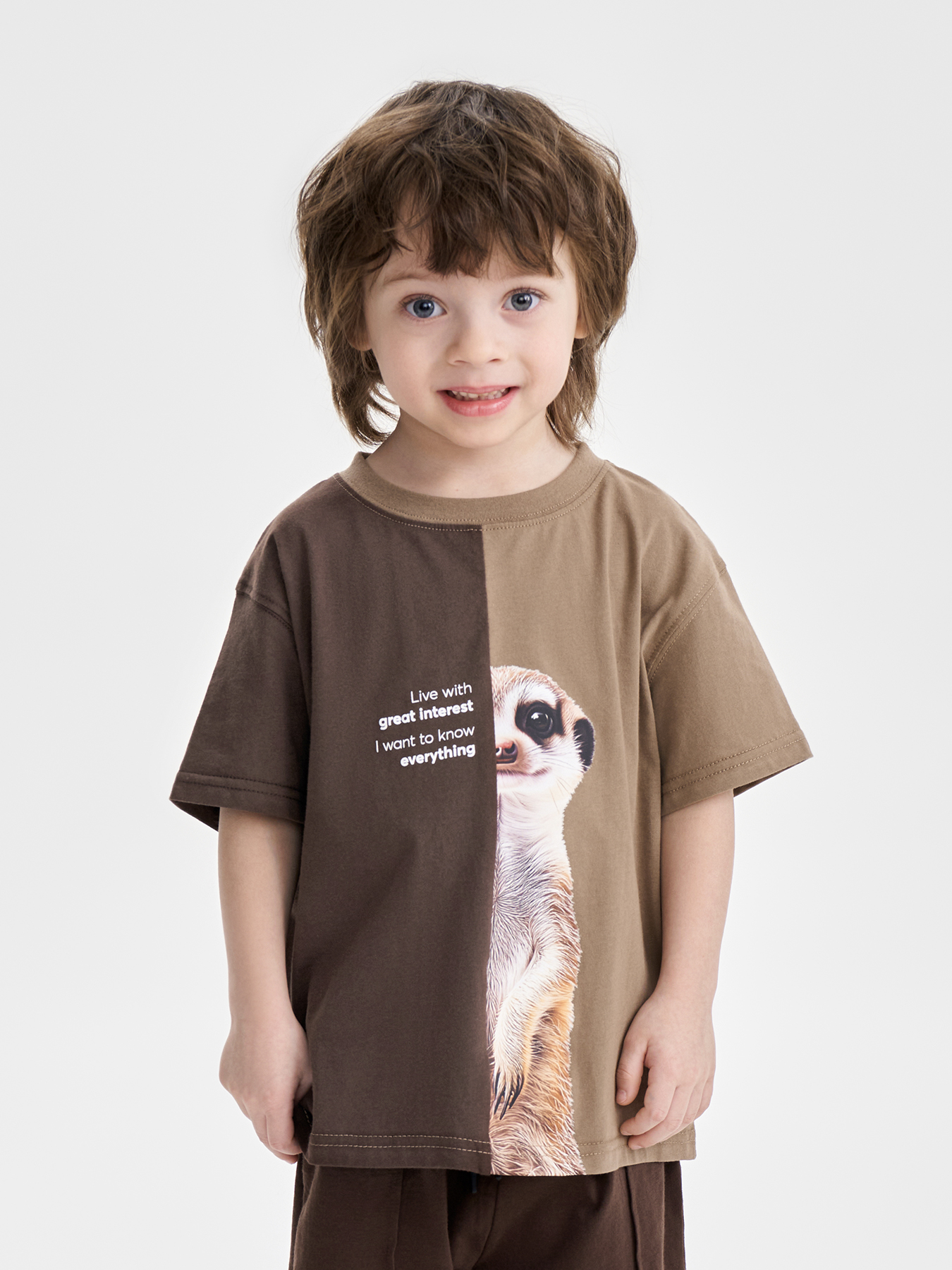 Футболка Happy Baby 88297-0_brown (meerkat) - фото 1