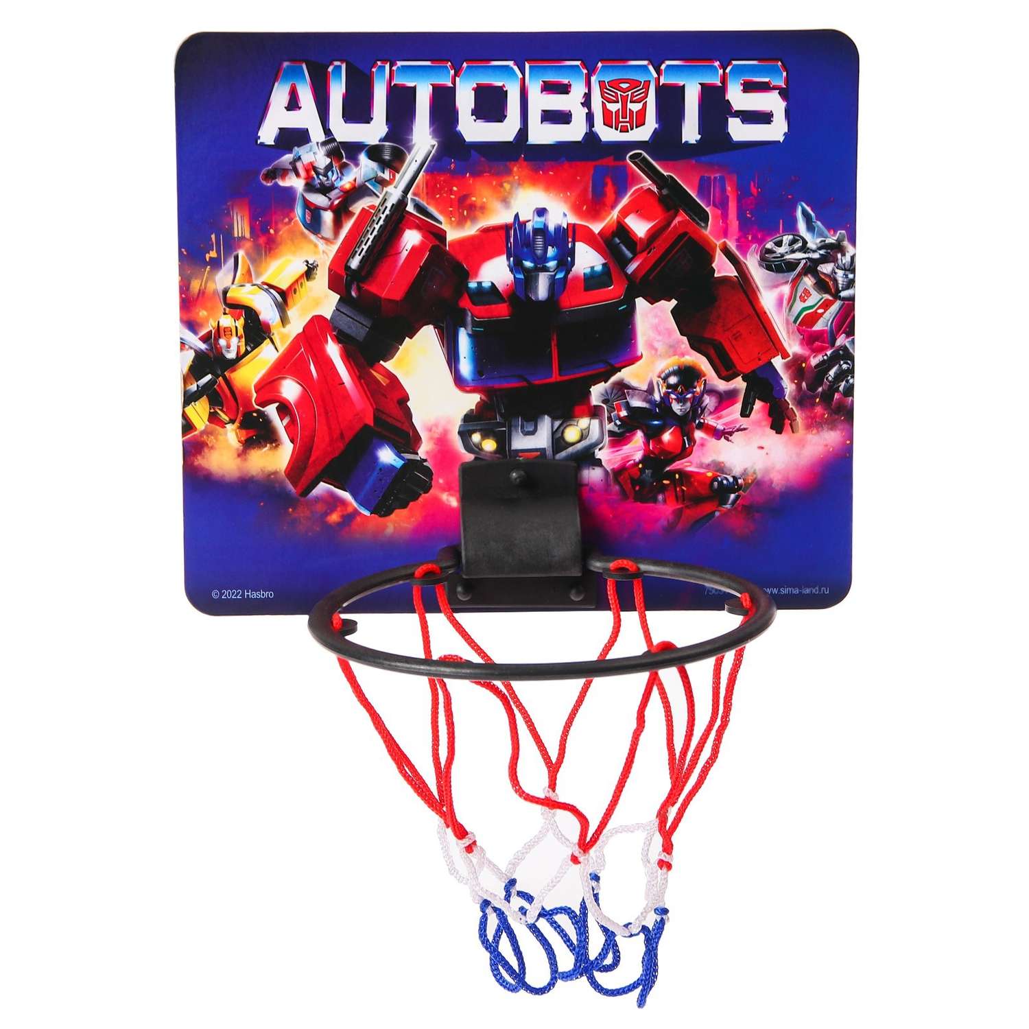 Баскетбольный набор Hasbro с мячом «Трансформеры» диаметр мяча 8 см диаметр кольца 13.5 см - фото 1